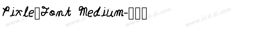 Pixle_Font Medium字体转换